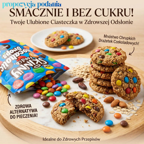 Skinny Food Chocaholic Drops 200g - lukrowane drażetki czekoladowe bez dodatku cukru by Skinny Food (skinny-food-chocaholic-drops-200g-lukrowane-drazetki-czekoladowe-bez-dodatku-cukru)