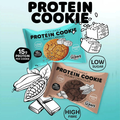 Skinny Food Chocaholic Protein Cookie Salted Caramel - karmelowe proteinowe ciastko bez cukru 15g białka by Skinny Food (skinny-food-chocaholic-protein-cookie-salted-caramel)