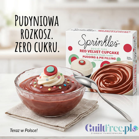 Sprinkles Pudding & Pie Filing Red Velvet Cupcake - budyń instant bez cukru i tłuszczu do przygotowania na zimno by Sprinkles (sprinkles-pudding-and-pie-filing-red-velvet-cupcake-budyn-instant-bez-cukru-i-tluszczu)
