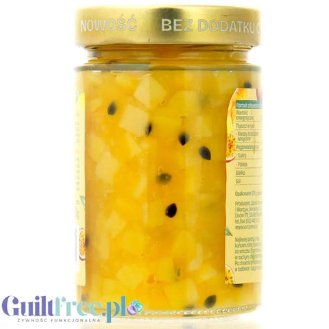 Vortumnus Mango z Marakują - egzotyczny dżem bez cukru 80% owoców, z dużymi kawałkami owoców by Vortumnus (vortumnus-mango-z-marakuja-egzotyczny-dzem-bez-cukru-80-owocow-z-duzymi-kawalkami-owocow)