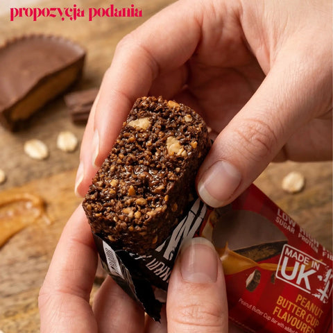 Warrior Raw Protein Oat Bar Peanut Butter Cup - baton białkowy owsiany z czekoladą i orzeszkami by Warrior Crunch (warrior-raw-protein-oat-bar-peanut-butter-cup-baton-bialkowy-owsiany-z-czekolada-i-orzeszkami)