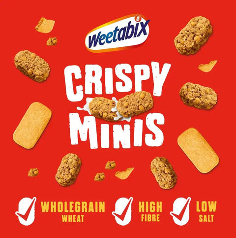 Weetabix Crispy Minis Caramelised Biscuit - pełnoziarniste płatki z ciasteczkami, z żelazem i witaminami by Weetabix (weetabix-crispy-minis-caramelised-biscuit)