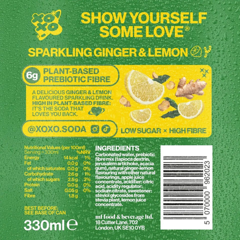 XO Soda High Fibre Ginger & Lemon - funkcjonalny napój z błonnikiem i stewią by Poppi Soda (xo-soda-high-fibre-ginger-lemon-low-sugar-funkcjonalny-napoj-z-blonnikiem-i-stewia)