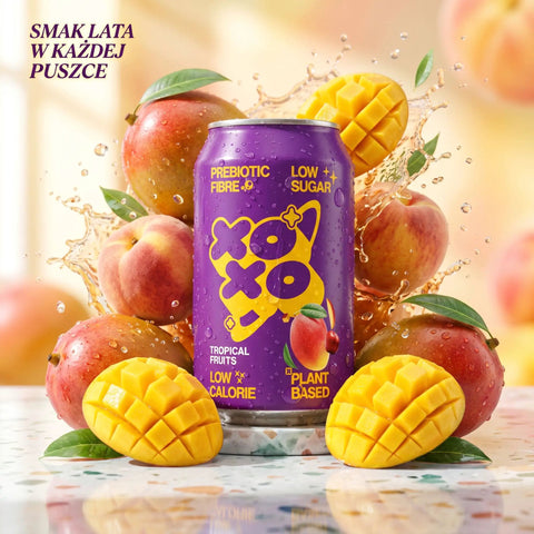XO Soda High Fibre Tropical Fruits - funkcjonalny napój z błonnikiem i stewią by Poppi Soda (xo-soda-high-fibre-tropical-fruits-low-sugar-funkcjonalny-napoj-z-blonnikiem-i-stewia)
