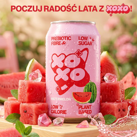 XO Soda High Fibre Watermelon - funkcjonalny napój z błonnikiem i stewią by Poppi Soda (xo-soda-high-fibre-watermelon-low-sugar-funkcjonalny-napoj-z-blonnikiem-i-stewia)