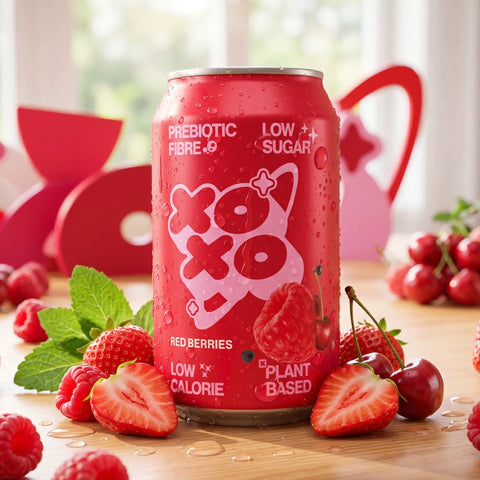 XO Soda High Fibre Red Berries - funkcjonalny napój z błonnikiem i stewią by Poppi Soda (xo-soda-high-fibre-red-berries-low-sugar-funkcjonalny-napoj-z-blonnikiem-i-stewia)