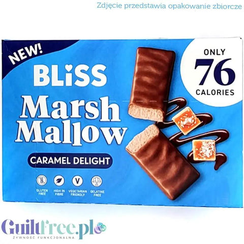 Bliss MarshMallow Caramel Delight - batonik z pianką i karmelem w czekoladzie, tylko 76 kcal by Skinny Whip (bliss-marshmallow-caramel-delight-batonik-z-pianka-i-karmelem-w-czekoladzie-tylko-76-kcal)