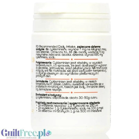 FITgridients Sodium Cyclamate - czysty cyklaminian sodu bez wypełniaczy E-952 by FITgridients (fitgridients-sodium-cyclamate-czysty-cyklaminian-sodu-bez-wypelniaczy-e-952)