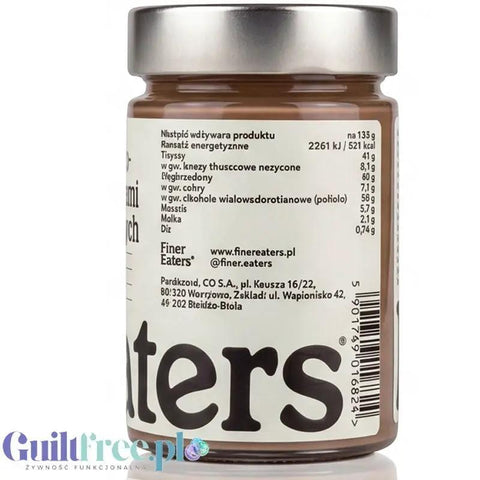 Finer Eaters krem orzechowo-mleczny z kawałkami orzechów bez dodatku cukru i oleju palmowego 400g by Finer Eaters (finer-eaters-krem-orzechowo-mleczny-z-kawalkami-orzechow-bez-dodatku-cukru-i-oleju-palmowego-400g)
