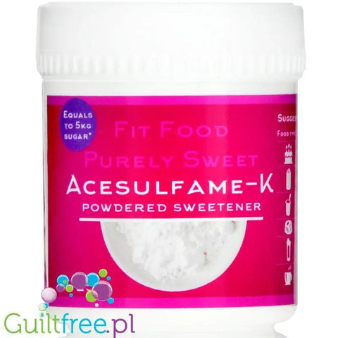 FITgridients, Purely Sweet Acesulfame-K - słodzik czysty acesulfam potasu bez wypełniaczy E-950 by FITgridients (fitfood-purely-sweet-czysty-acesulfam-k-bez-wypelniaczy-e-950)
