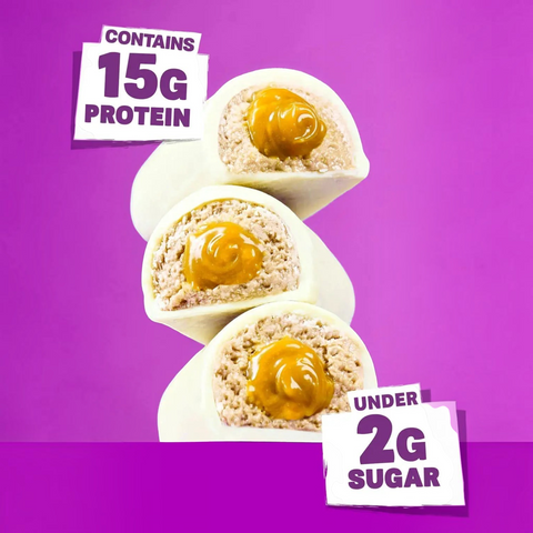 Guiltfree baton proteinowy Grenade Soft Core Golden Caramel w białej czekoladzie z płynnym nadzieniem karmelowym