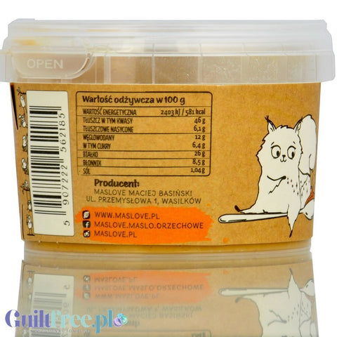 Maslove Arachidowe z Solą Himalajską 200g mielone masło orzechowe 100% orzechy by Maslove (maslove-arachidowe-z-sola-himalajska-200g-mielone-maslo-orzechowe-100-orzechy)