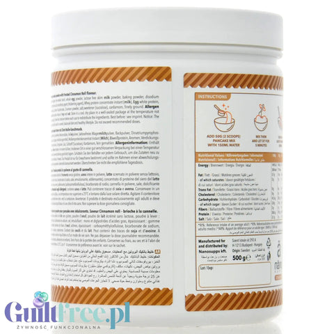Opakowanie mieszanki białkowej Nano Supps Protein Pancake Mix o smaku cynamonowym w sklepie Guiltfree