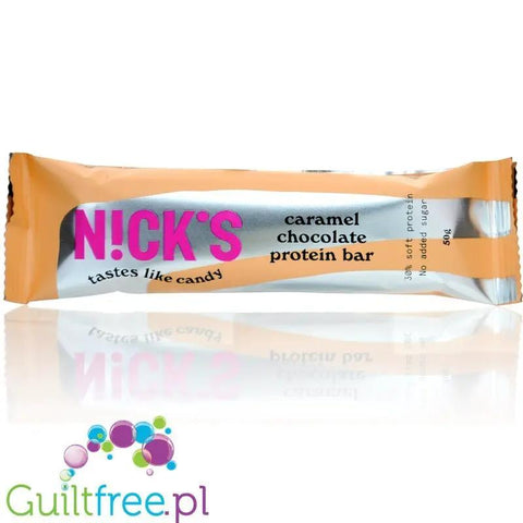 N!ck's Nicks Caramel Chocolate Protein Bar 190 kcal - baton proteinowy w czekoladzie mlecznej o smaku Słonego Karmelu by Nick's! (nck-s-nicks-caramel-chocolate-protein-bar-190-kcal-baton-proteinowy-w-czekoladzie-mlecznej-o-smaku-slonego-karmelu)