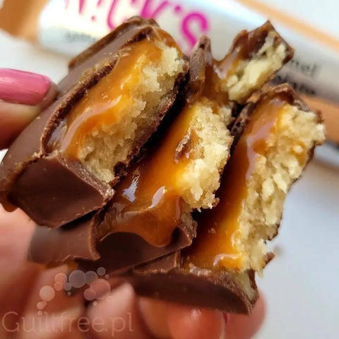 N!ck's Nicks Caramel Chocolate Protein Bar 190 kcal - baton proteinowy w czekoladzie mlecznej o smaku Słonego Karmelu by Nick's! (nck-s-nicks-caramel-chocolate-protein-bar-190-kcal-baton-proteinowy-w-czekoladzie-mlecznej-o-smaku-slonego-karmelu)