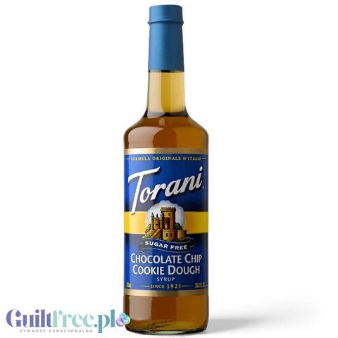 Torani Chocolate Chip Cookie Dough 0,75L - syrop do kawy bez cukru, smak Kruche Ciastka & Czekolada by Torani (torani-syrop-bez-cukru-kruche-ciastka-czekolada-0kcal)