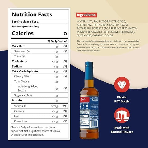 Torani Caramel 0,75L - syrop do kawy bez cukru o smaku karmelowym by Torani (torani-syrop-bez-cukru-karmel-0kcal)