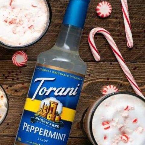 Torani Peppermint 0,75L - syrop do kawy bez cukru o smaku miętowym, import USA by Torani (torani-peppermint-075l-syrop-do-kawy-bez-cukru-o-smaku-mietowym)