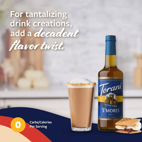 Torani S'mores 0,75L - syrop do kawy bez cukru i kalorii by Torani (torani-syrop-bez-cukru-s-mores-0kcal)