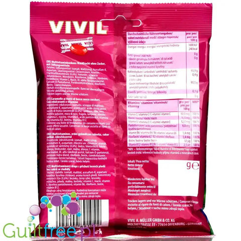 Vivil Forest Fruit - cukierki bez cukru z 8 witaminami i z sokami owocowymi by Vivil (vivil-forrest-fruit-cukierki-bez-cukru-z-witamina-c-smak-czarna-porzeczka)