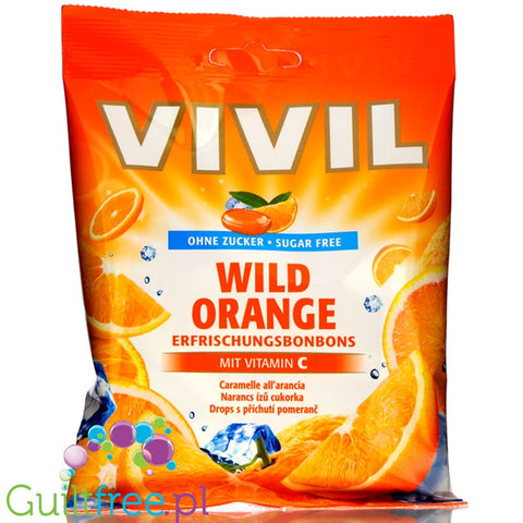 Vivil Wild Orange - cukierki bez cukru z witaminą C, smak pomarańczowy by Vivil (vivil-wild-orange-cukierki-bez-cukru-z-witamina-c)