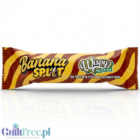 Wispy Nutrition Protein Bar Banana Split - baton proteinowy z czekoladą o smaku bananowym by Wispy (wispy-nutrition-protein-bar-banana-split-baton-proteinowy-z-czekolada-o-smaku-bananowym)