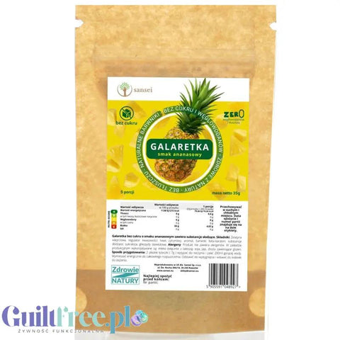 Sansei Galaretka Ananasowa 19kcal - galaretka bez cukru o smaku ananasowym by Sansei (sansei-galaretka-ananasowa-19kcal-galaretka-bez-cukru-o-smaku-ananasowym)